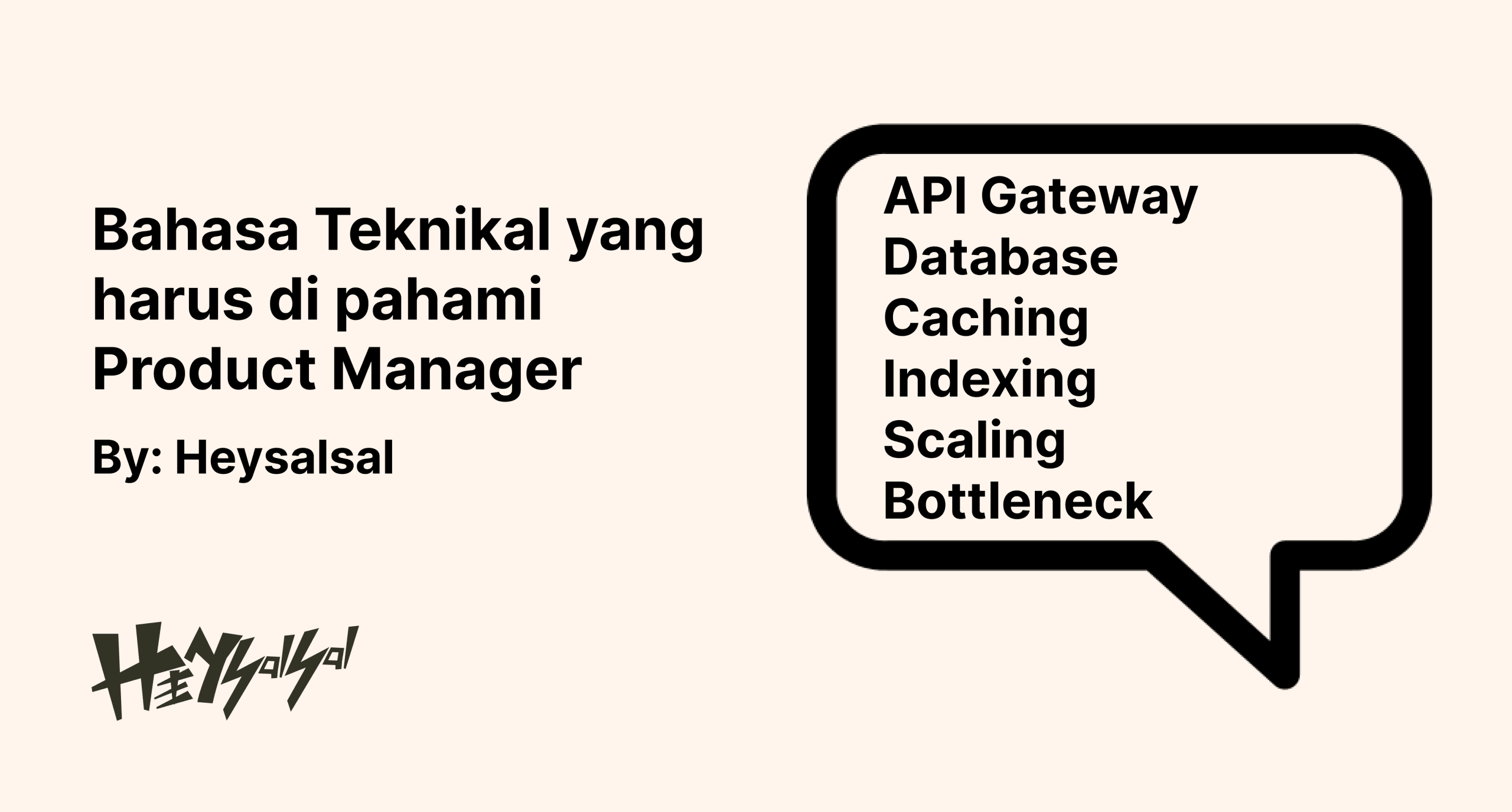 Bahasa Teknikal yang harus di pahami Product Manager